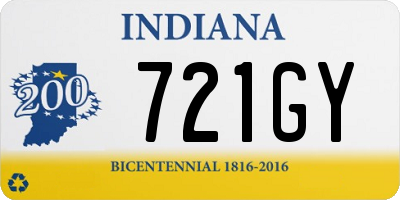 IN license plate 721GY