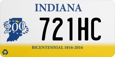 IN license plate 721HC
