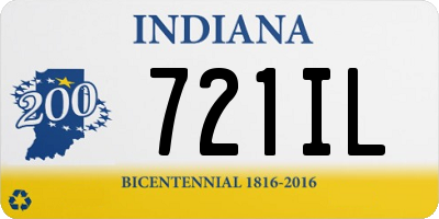 IN license plate 721IL