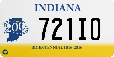 IN license plate 721IO