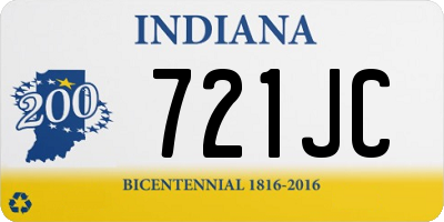 IN license plate 721JC