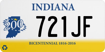 IN license plate 721JF