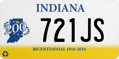 IN license plate 721JS