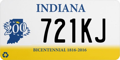 IN license plate 721KJ