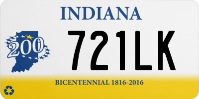 IN license plate 721LK