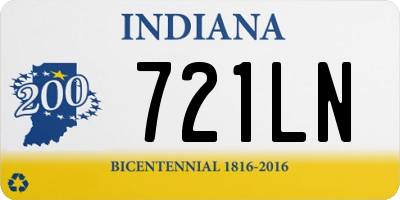 IN license plate 721LN