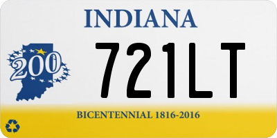 IN license plate 721LT