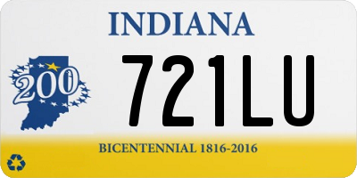 IN license plate 721LU