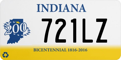 IN license plate 721LZ