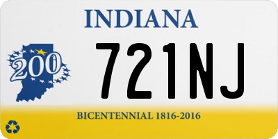 IN license plate 721NJ