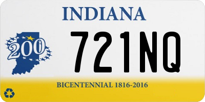 IN license plate 721NQ