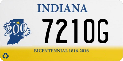 IN license plate 721OG