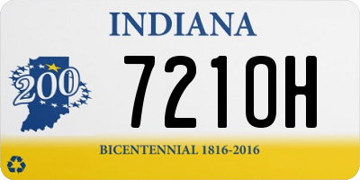 IN license plate 721OH