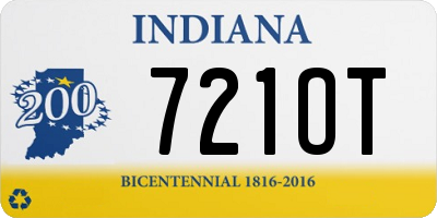 IN license plate 721OT