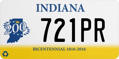 IN license plate 721PR