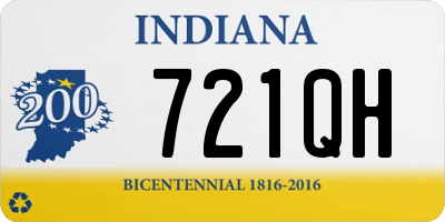 IN license plate 721QH