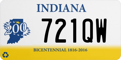 IN license plate 721QW