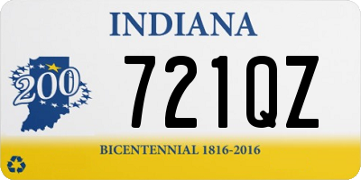 IN license plate 721QZ