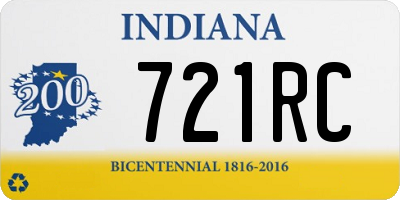 IN license plate 721RC