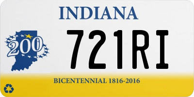 IN license plate 721RI