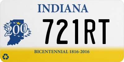 IN license plate 721RT