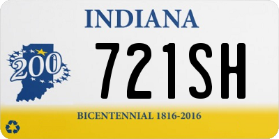 IN license plate 721SH