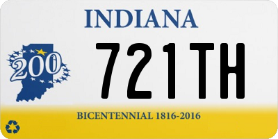 IN license plate 721TH