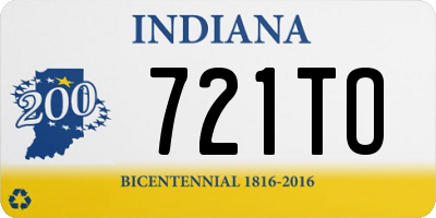 IN license plate 721TO