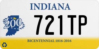 IN license plate 721TP