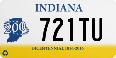 IN license plate 721TU