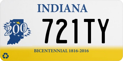 IN license plate 721TY