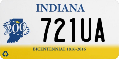 IN license plate 721UA