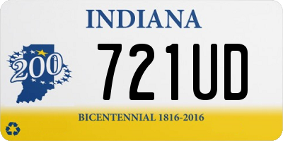 IN license plate 721UD