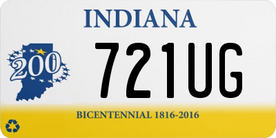 IN license plate 721UG