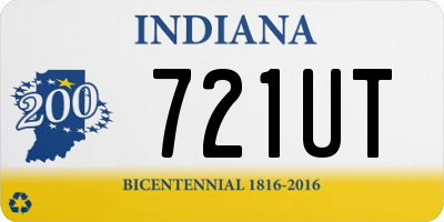 IN license plate 721UT