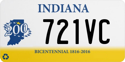 IN license plate 721VC