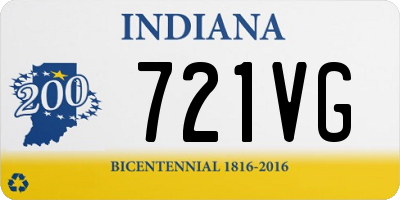 IN license plate 721VG