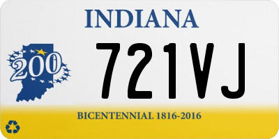 IN license plate 721VJ