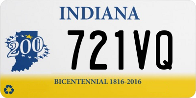 IN license plate 721VQ