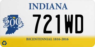 IN license plate 721WD