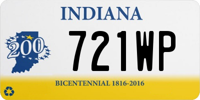 IN license plate 721WP