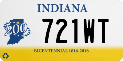 IN license plate 721WT