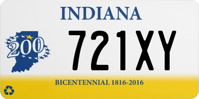 IN license plate 721XY