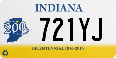 IN license plate 721YJ