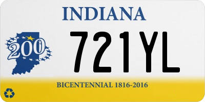 IN license plate 721YL