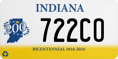 IN license plate 722CO