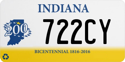 IN license plate 722CY