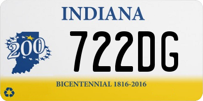 IN license plate 722DG