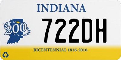IN license plate 722DH