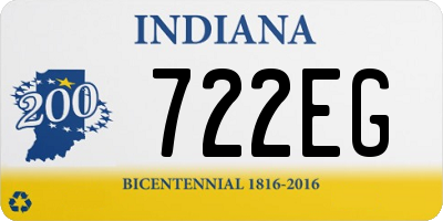 IN license plate 722EG